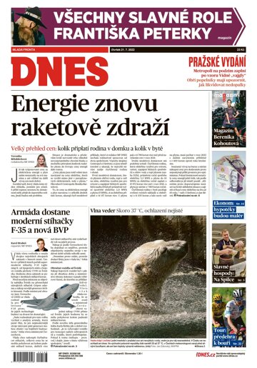 Obálka e-magazínu MF Dnes 21.7.2022