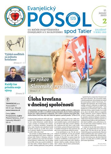 Obálka e-magazínu Evanjelický posol spod Tatier 2/2023