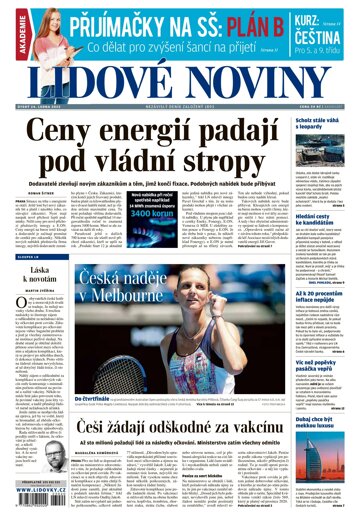 Obálka e-magazínu Lidové noviny 24.1.2023