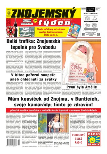 Obálka e-magazínu Znojemský týden 2/2023