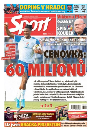 Obálka e-magazínu Sport 31.5.2023