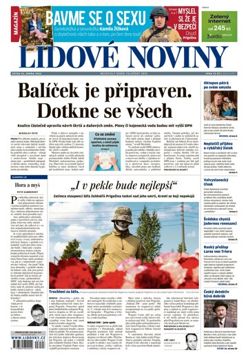 Obálka e-magazínu Lidové noviny 25.8.2023