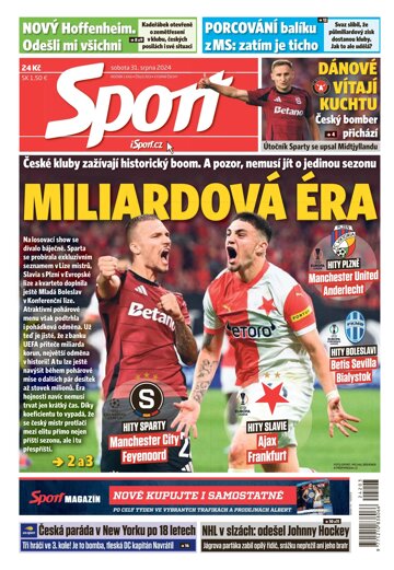 Obálka e-magazínu Sport 31.8.2024