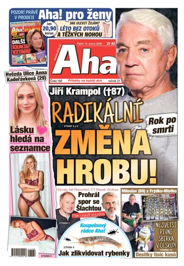 Obálka e-magazínu AHA! 14.8.2026