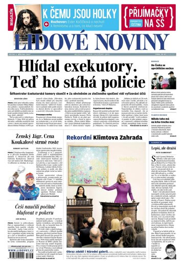 Obálka e-magazínu Lidové noviny 3.3.2017