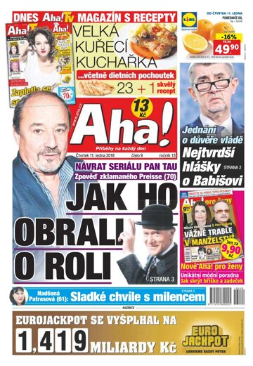 Obálka e-magazínu AHA! 11.1.2018