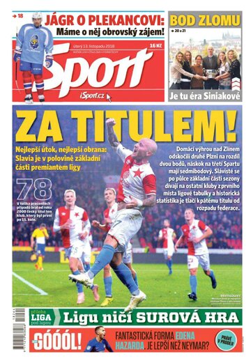 Obálka e-magazínu Sport 13.11.2018