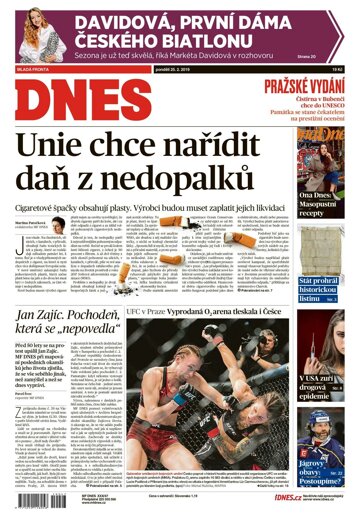 Obálka e-magazínu MF Dnes 25.2.2019