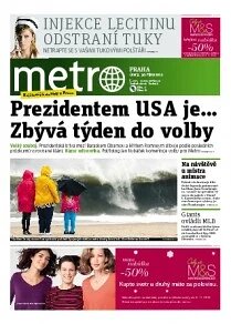 Obálka e-magazínu deník METRO 30.10.2012