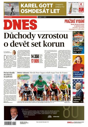 Obálka e-magazínu MF Dnes 11.7.2019