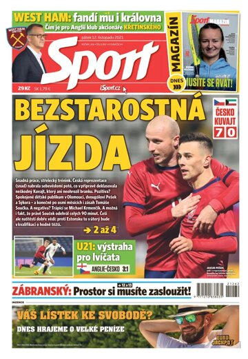 Obálka e-magazínu Sport 12.11.2021