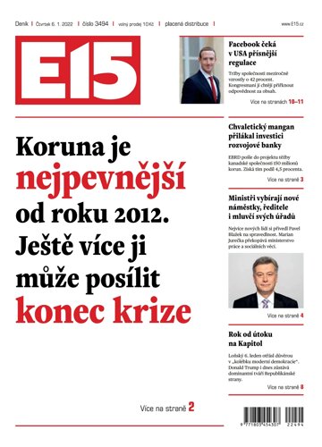 Obálka e-magazínu E15 6.1.2022