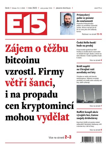 Obálka e-magazínu E15 16.2.2022