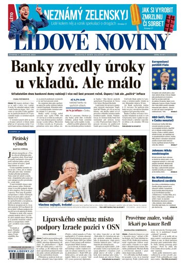 Obálka e-magazínu Lidové noviny 7.7.2022
