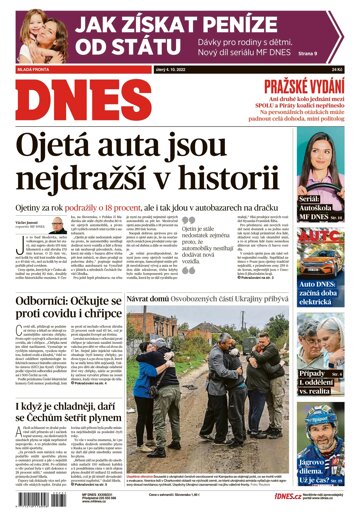 Obálka e-magazínu MF Dnes 4.10.2022