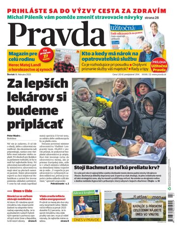 Obálka e-magazínu Pravda 16. 2. 2023