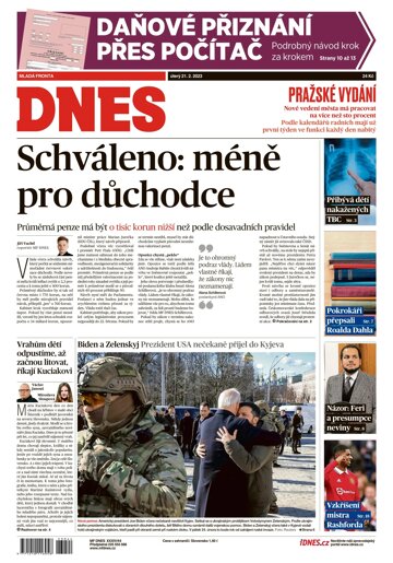 Obálka e-magazínu MF Dnes 21.2.2023