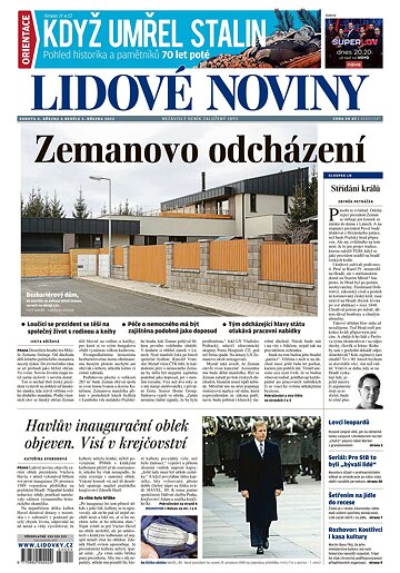 Obálka e-magazínu Lidové noviny 4.3.2023