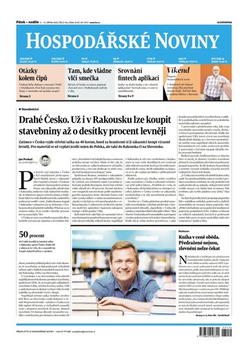 Obálka e-magazínu Hospodářské noviny 154 - 11.8.2023