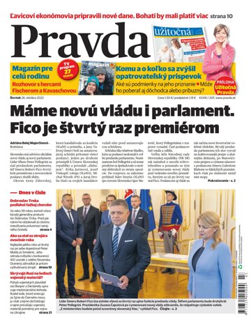 Obálka e-magazínu Pravda 26. 10. 2023