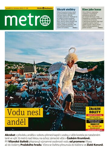 Obálka e-magazínu deník METRO 21.7.2025