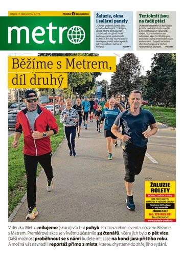 Obálka e-magazínu deník METRO 17.9.2025