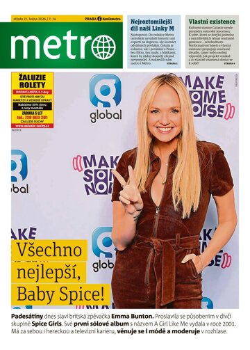 Obálka e-magazínu deník METRO 21.1.2026