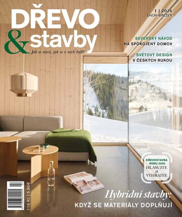 Obálka e-magazínu DŘEVO&stavby 1/2026