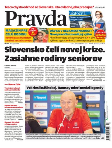 Obálka e-magazínu Pravda 13. 8. 2026