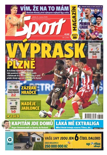 Obálka e-magazínu Sport 21.8.2026