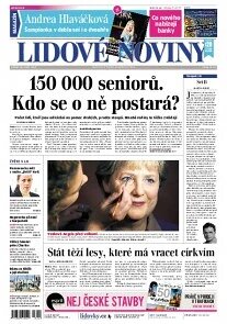 Obálka e-magazínu Lidové noviny 20.9.2013
