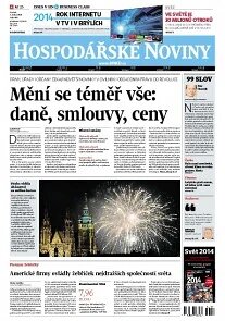 Obálka e-magazínu Hospodářské noviny 001 - 2.1.2014