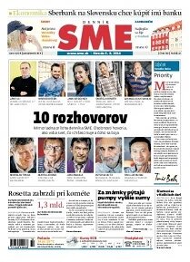 Obálka e-magazínu SME 6.8.2014