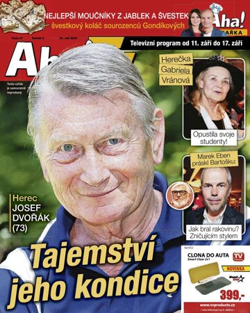 Obálka e-magazínu AHA! Tv - 10.9.2015