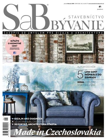 Obálka e-magazínu SaB - Stavebníctvo a bývanie - Január/Február 2016