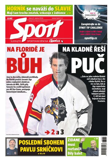 Obálka e-magazínu Sport 5.1.2016