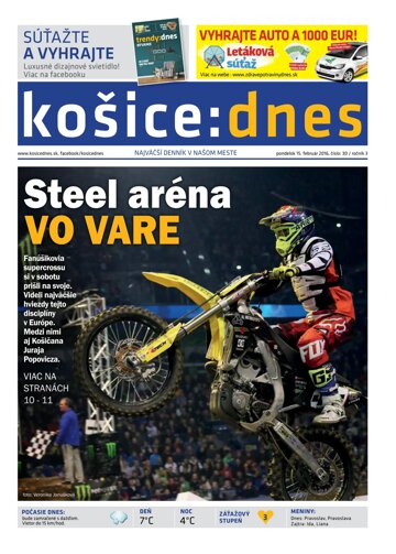 Obálka e-magazínu košice:dnes 15.2.2016
