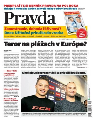 Obálka e-magazínu Pravda 20.4.2016