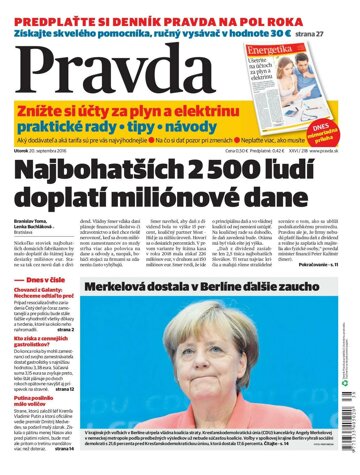 Obálka e-magazínu Pravda 20.9.2016