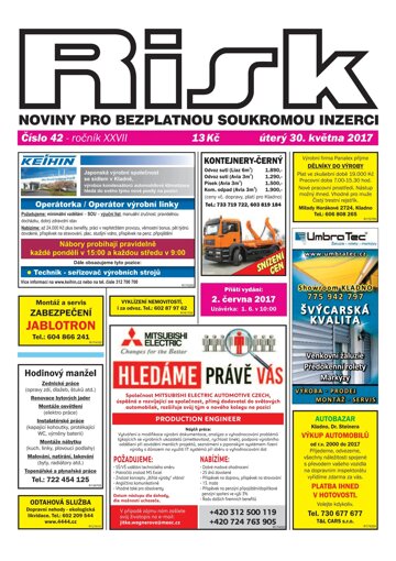 Obálka e-magazínu Risk 42/2017
