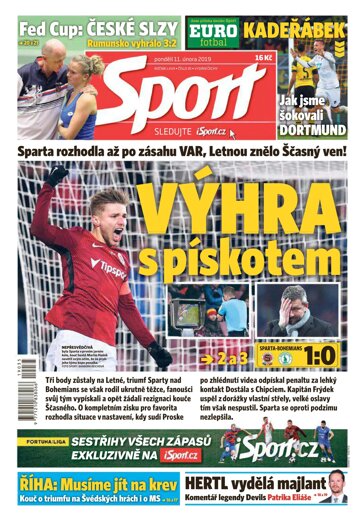 Obálka e-magazínu Sport 11.2.2019