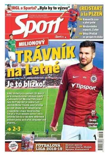 Obálka e-magazínu Sport 13.6.2019