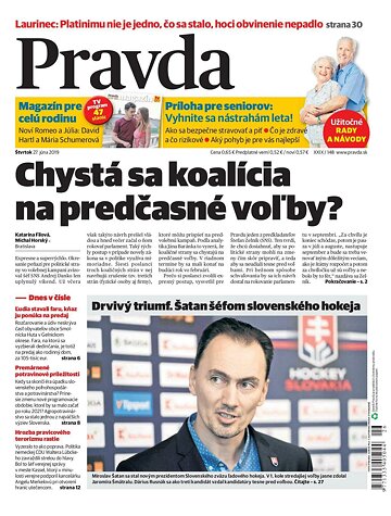 Obálka e-magazínu Pravda 27. 6. 2019
