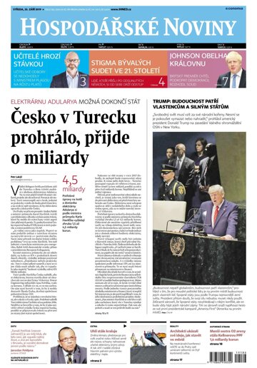 Obálka e-magazínu Hospodářské noviny 186 - 25.9.2019