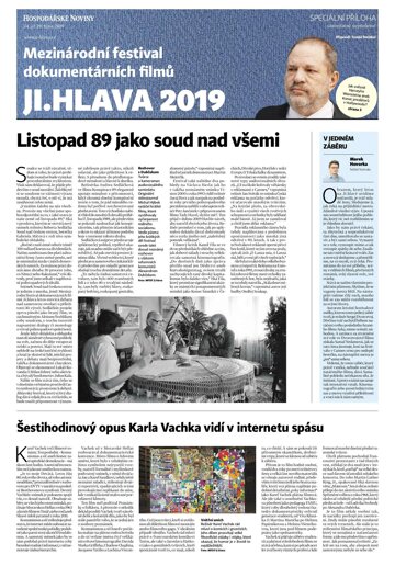 Obálka e-magazínu Hospodářské noviny - příloha 203 - 18.10.2019 Jihlava