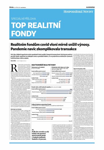 Obálka e-magazínu Hospodářské noviny - příloha 101 - 26.5.2021 Top realitní fondy