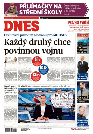 Obálka e-magazínu MF Dnes 15.3.2022