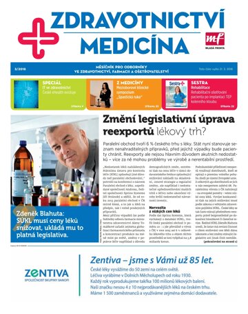 Obálka e-magazínu Zdravotnictví a medicína 3/2016