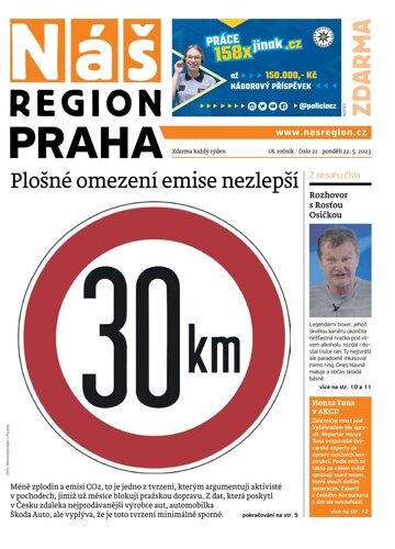 Obálka e-magazínu Náš Region - Praha 21/2023