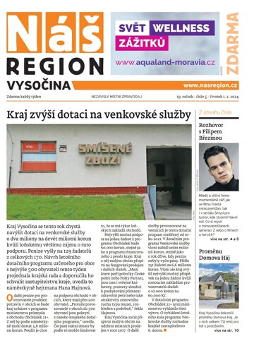 Obálka e-magazínu Náš Region - Vysočina 5/2024